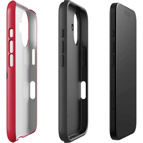 University of Georgia Logo Red iPhone 16 Plus Impact Case